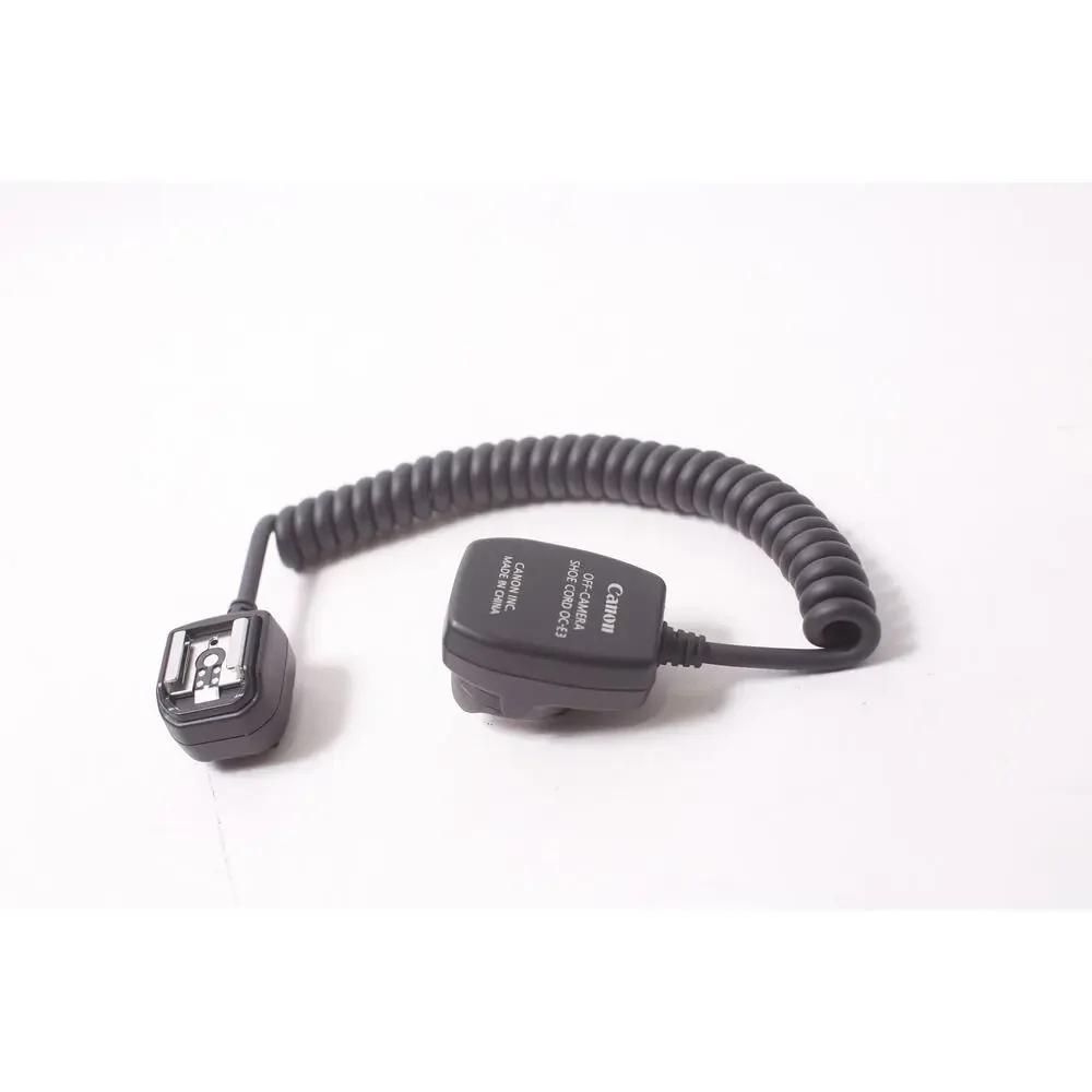 Canon OC-E3 Off-Camera Shoe Cord Photography Flash Accessory ~ 260302-WH 1023